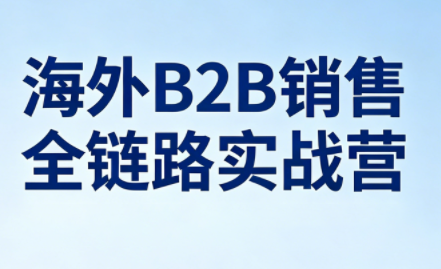 雨哥·海外B2B销售全链路实战营插图