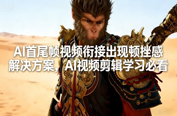 AI首尾帧视频衔接出现顿挫感解决方案,AI视频剪辑学习必看插图 AI首尾帧视频衔接出现顿挫感解决方案,AI视频剪辑学习必看