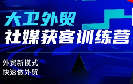 大卫老师·外贸社媒获客独家训练营(更新4月)插图